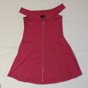 Off-the-shoulder zipper A-line dress size 0X